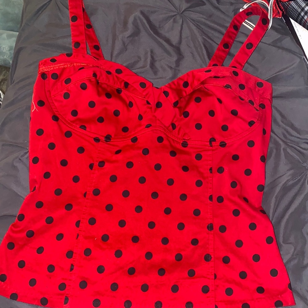 Deadly Dames Polka Dot Top by Michelins Pitt